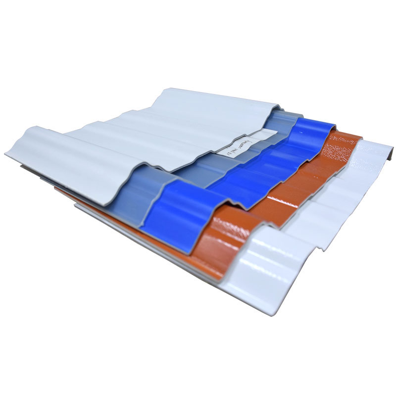  Hoja de techado corrugado de plástico de PVC